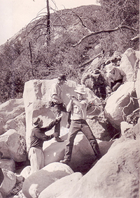 SAR crew on a mountain operation