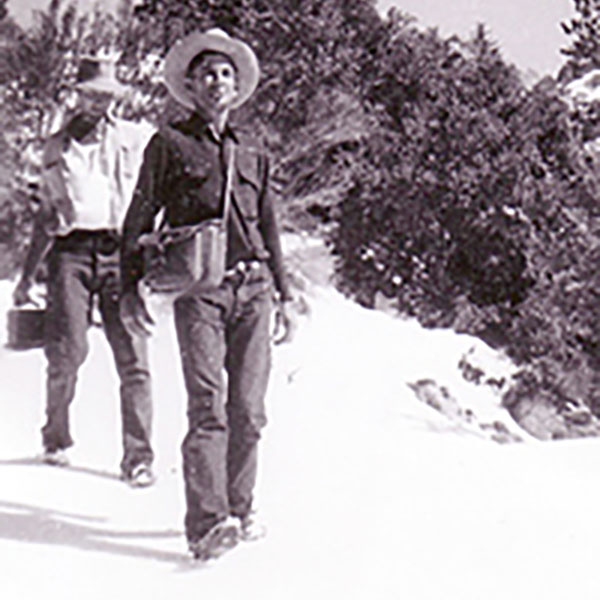 Early SAR members on a mountain